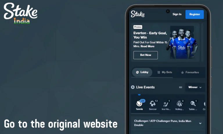 Go to the original website Stake